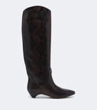 Le Monde Béryl Allegra leather knee-high boots