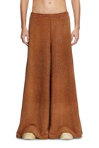 Diesel Wide-leg sweatpants with crystals - Pants - Unisex - Brown