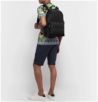 Dolce & Gabbana - Logo-Detailed Leather-Trimmed Canvas Backpack - Black
