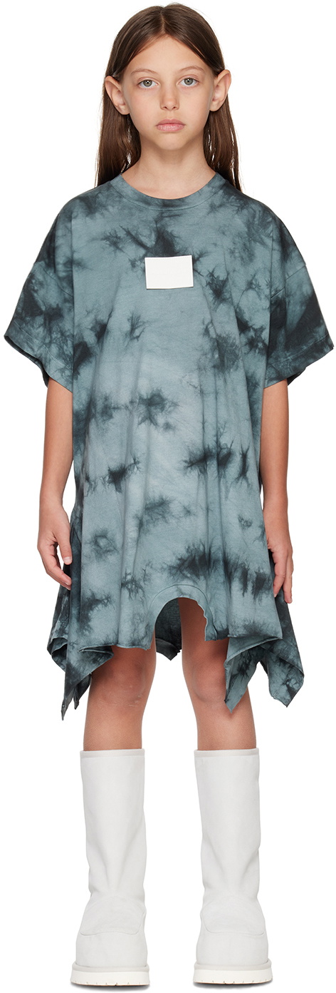 MAISON MARGIELA トレフミティトレス CT0945S22857 900 MM6 Maison Margiela Kids Gray Tie-Dye Dress MM6 Maison Margiela