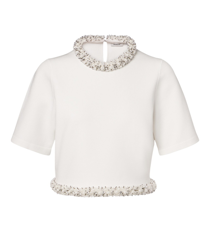 Photo: Simkhai Ozelle embellished crop top