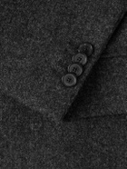 Caruso - Brushed Wool-Blend Overcoat - Gray
