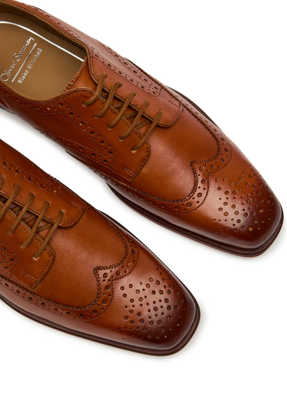 Oliver Sweeney Chedworth Leather Derby Shoes Tan