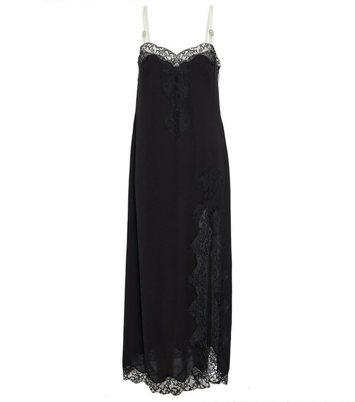 Breathtaking 70s Handmade Soft White Cotton Lace Trimmed Maxi Dress main image 0