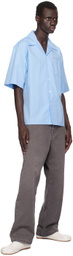Marni Blue Bowling Shirt