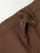 Séfr - Mike Straight-Leg Twill Suit Trousers - Brown