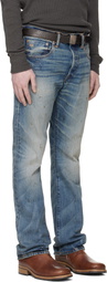 RRL Blue Slim Boot Briarfield Selvedge Jeans