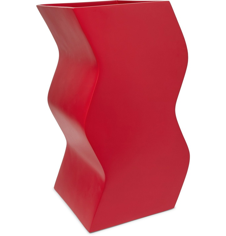 Photo: Pieces - Curvy Fiberglass Planter - Red