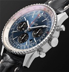 Breitling - Navitimer 1 B01 Chronometer 43mm Stainless Steel and Alligator Watch, Ref. No. AB0121211C1P1 - Blue