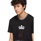 Dolce and Gabbana Black King Patch T-Shirt
