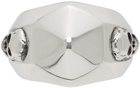 Alexander McQueen Silver Skull & Stud Ring