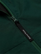 DISTRICT VISION - Logo-Appliquéd Organic Cotton and Recycled Shell-Blend Hooded Jacket - Green