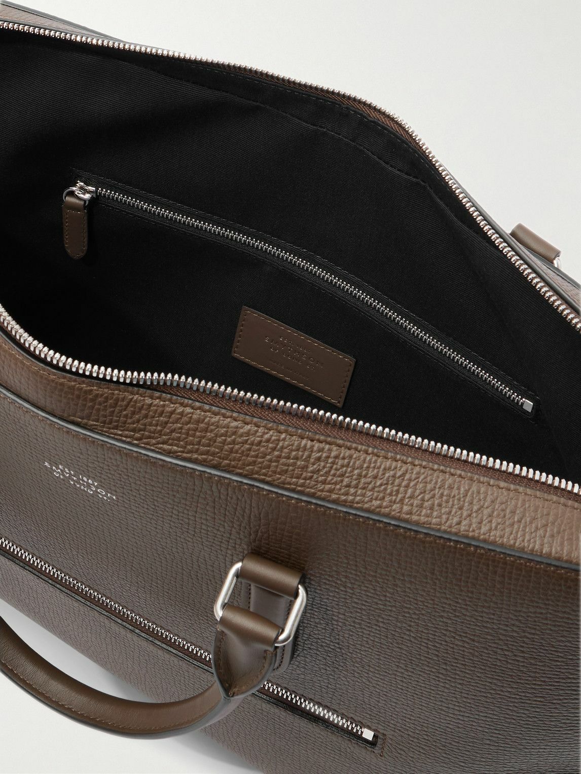 Smythson - Full-Grain Leather Briefcase