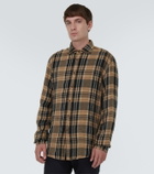 Ralph Lauren Purple Label Plaid linen-blend shirt
