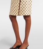 Posse Bowie linen and cotton wrap skirt