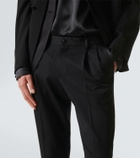Dolce&Gabbana Wool-blend gabardine tuxedo pants