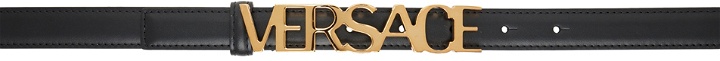 Photo: Versace Black Logo Belt