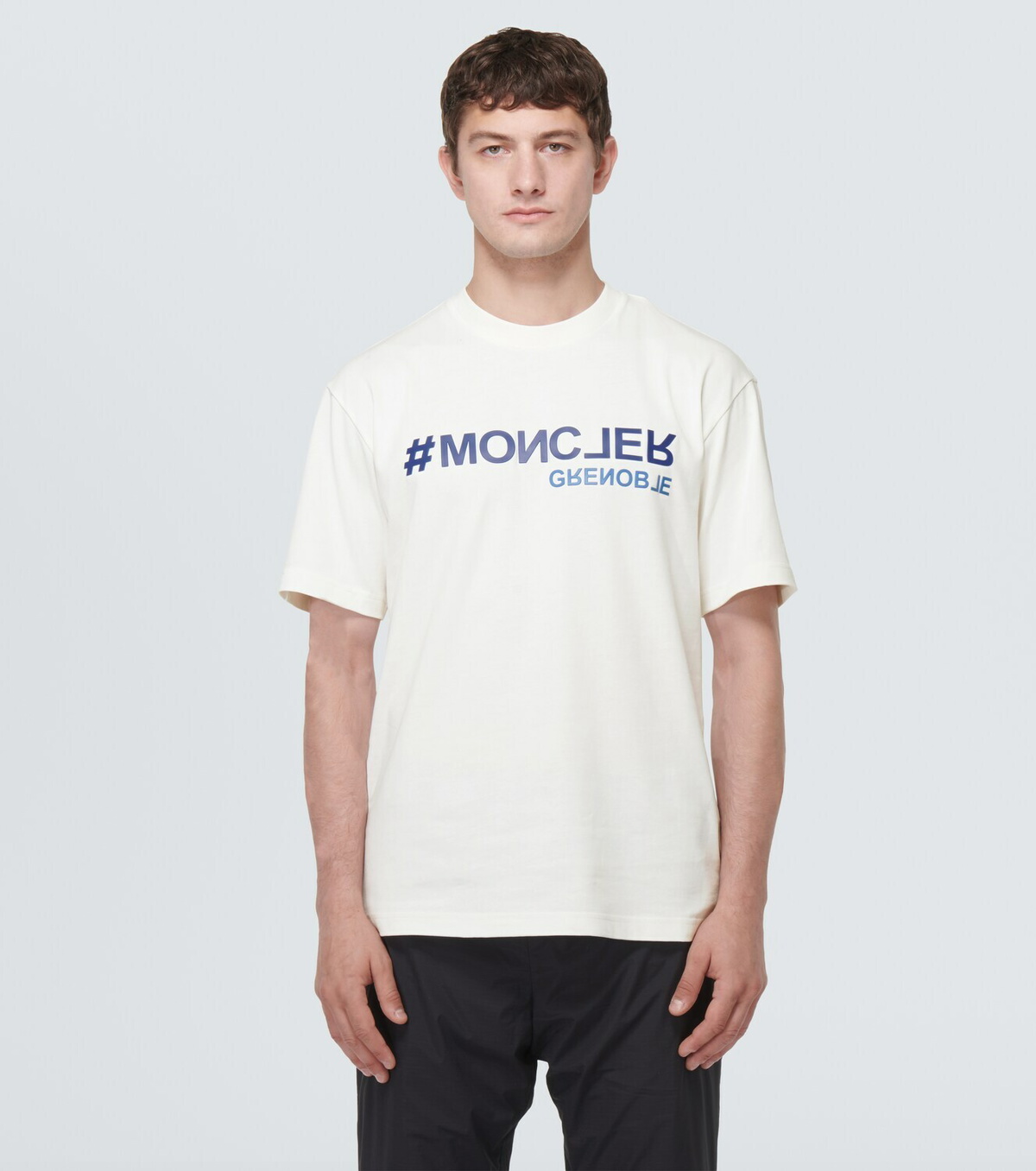 MONCLER DAY-NAMIC ロングスリーブTシャツ Moncler Grenoble Day-Namic logo cotton jersey T-shirt Moncler Grenoble