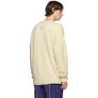 Maison Kitsune Beige ADER Error Edition Bluest Fox Knit Sweater