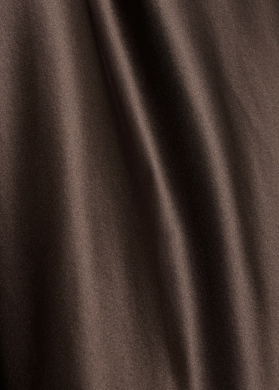 Reformation Jeany Halterneck Silk Maxi Dress Brown