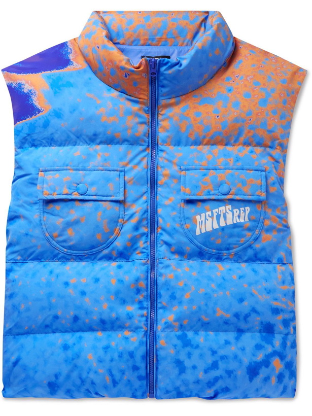 Photo: MSFTSrep - Quilted Printed Padded Shell Gilet - Multi