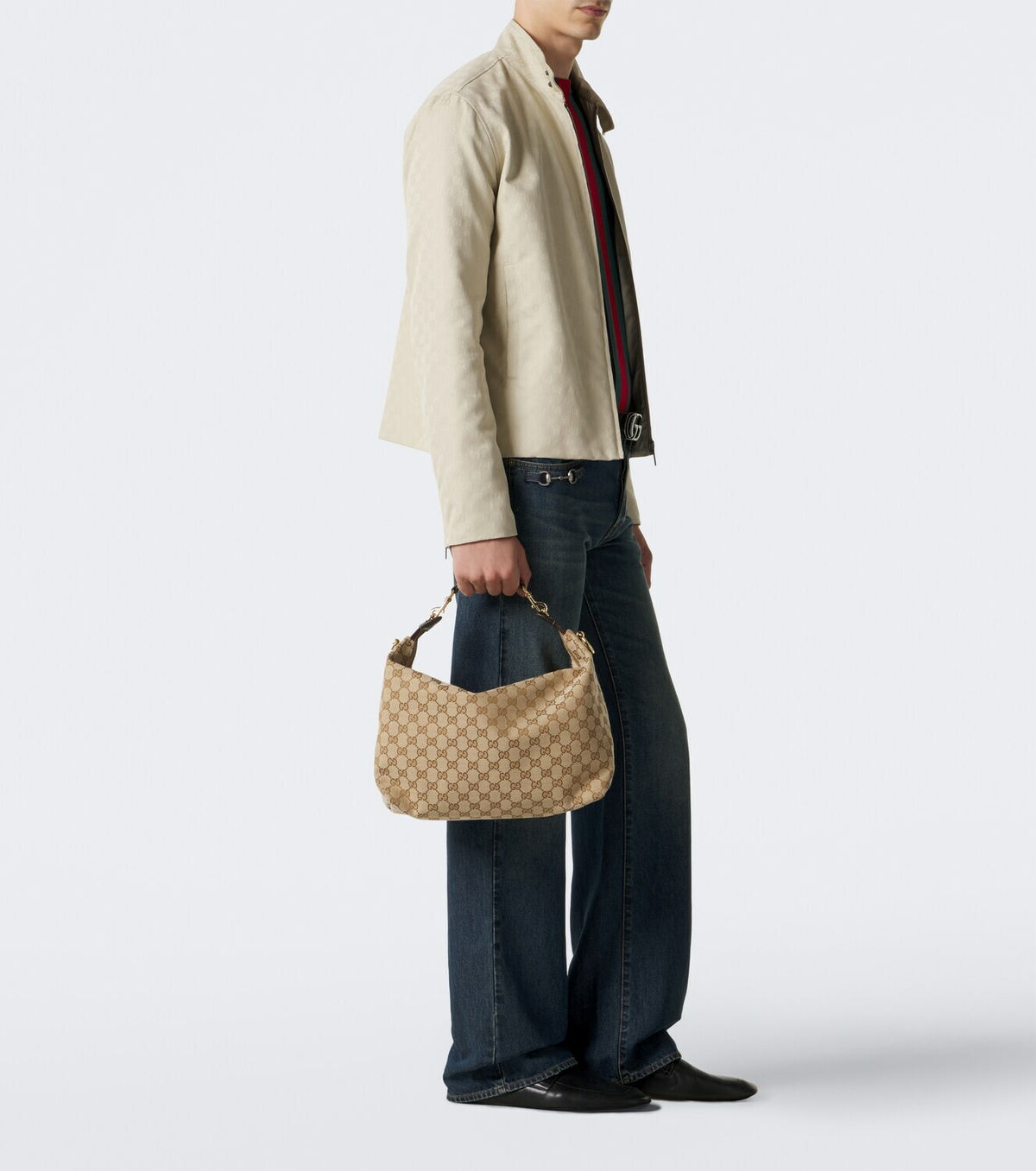 Gucci Brera Medium GG canvas crossbody bag