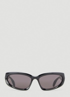 Balenciaga - Swift Oval Sunglasses in Black 