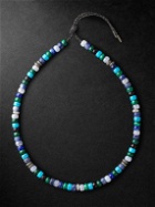 Carolina Bucci - Portofino Forte Beads White and Blackened Gold Multi-Stone Necklace