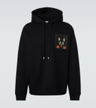 Loewe x Louis Wain cotton fleece hoodie