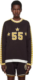 Bode Brown Medalist Appliqué Long Sleeve T-shirt