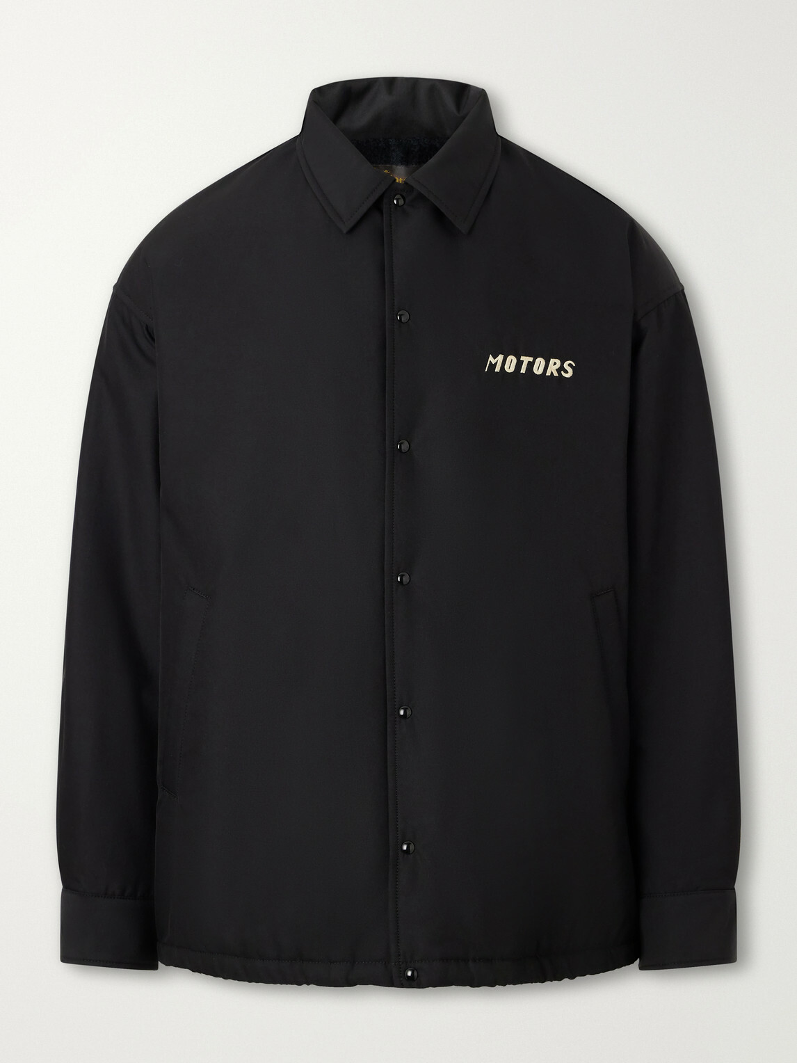 Visvim - Embroidered Wool and Silk-Blend-Twill Jacket - Black