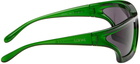LOEWE Green Paula’s Ibiza Arch Mask Sunglasses