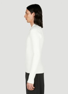 Courrèges - Knitted Polo Shirt in White