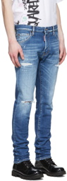 Dsquared2 Blue Ripped Jeans