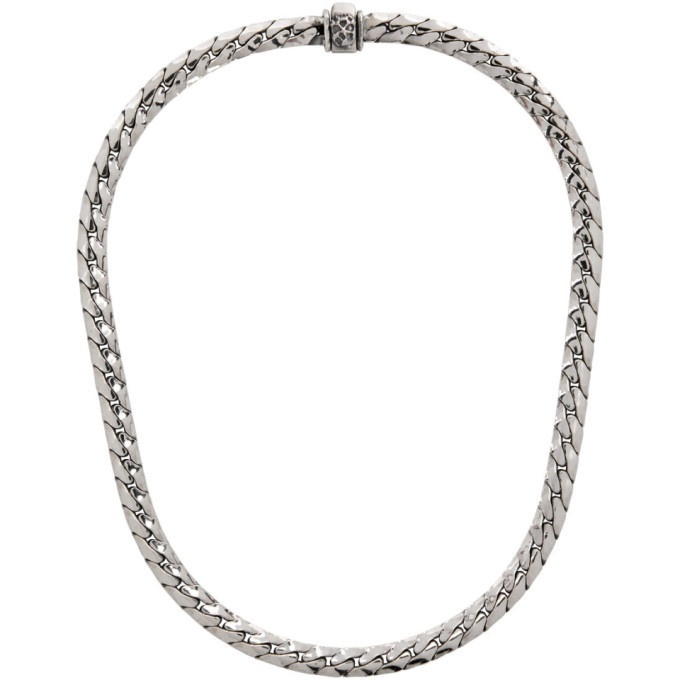 Photo: Emanuele Bicocchi Silver Herringbone Chain Necklace