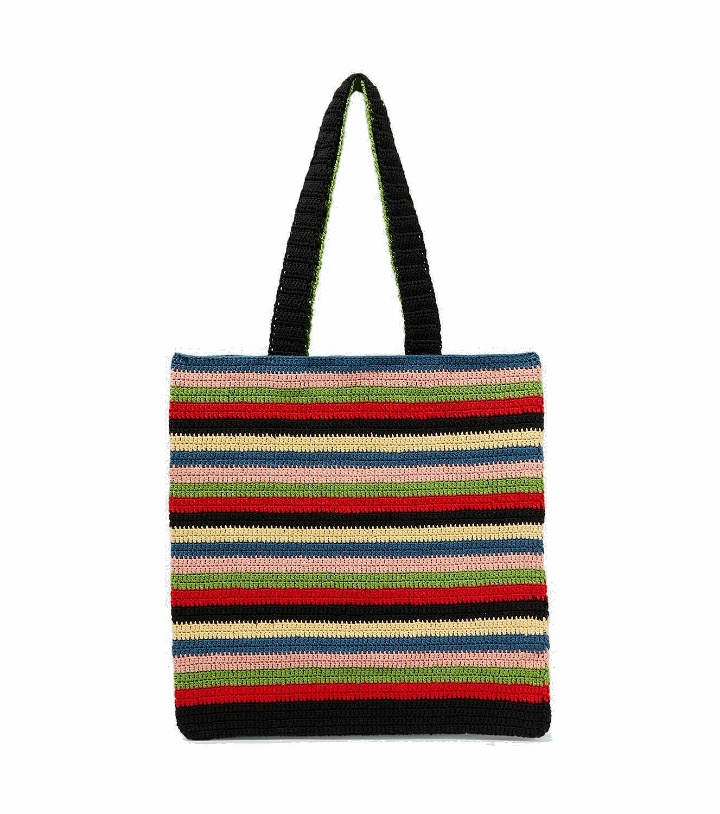 Photo: Bode Village Stripe crochet tote bag