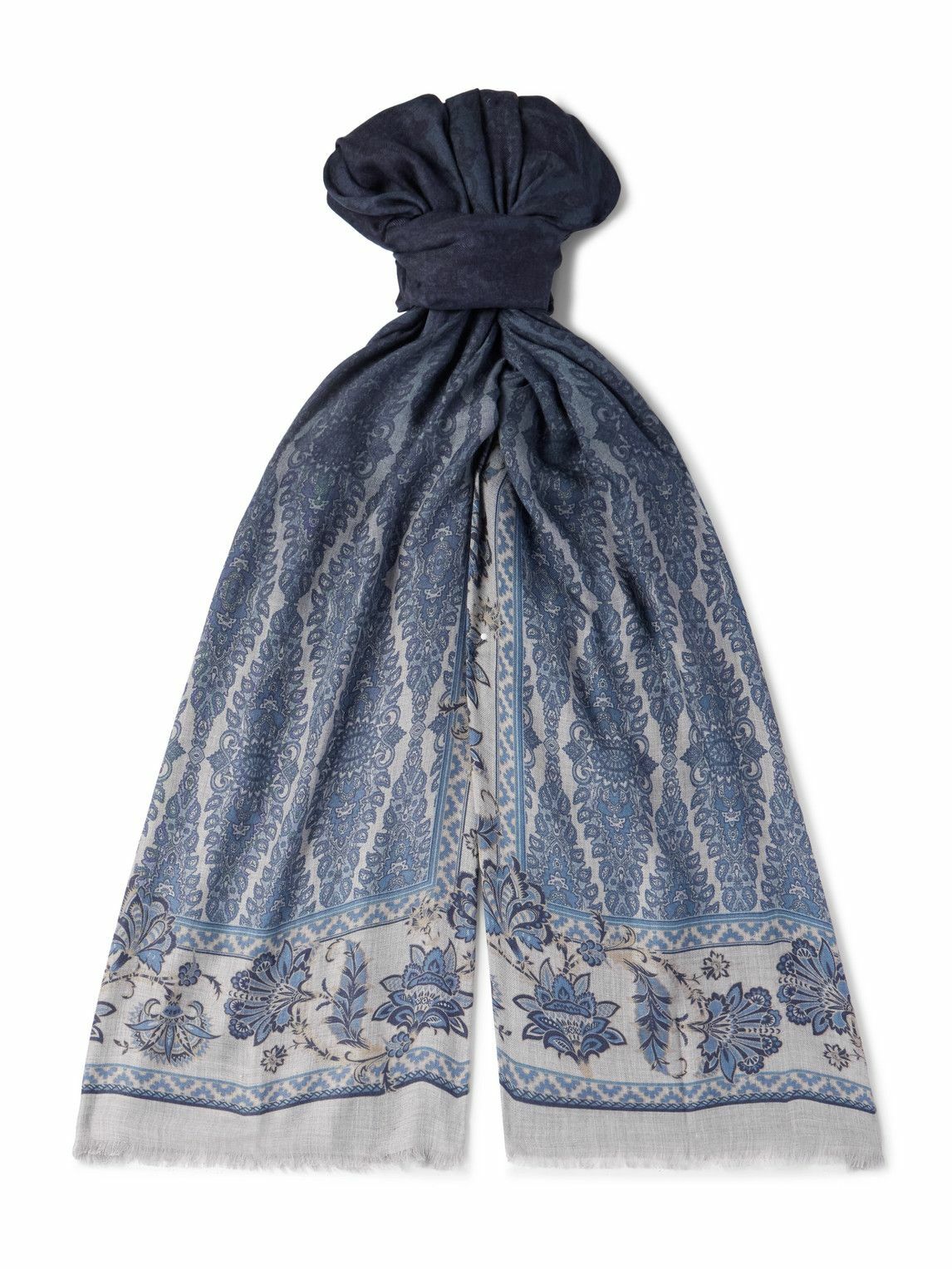 スカーフ Etro Light Blue Silk Shawl With Paisley Print Etro Paisley Silk Scarf | Saks Fifth Avenue