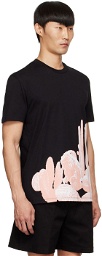 Neil Barrett Black Burning Man T-Shirt