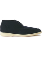 Loro Piana - Open Walk Wish Wool Desert Boots - Blue