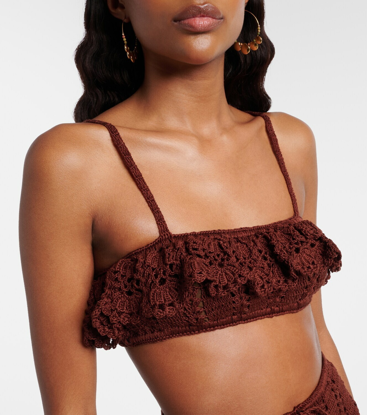 Anna Kosturova Crochet cotton bra top