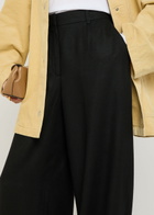 Toteme Straight-leg Flannel Trousers Black
