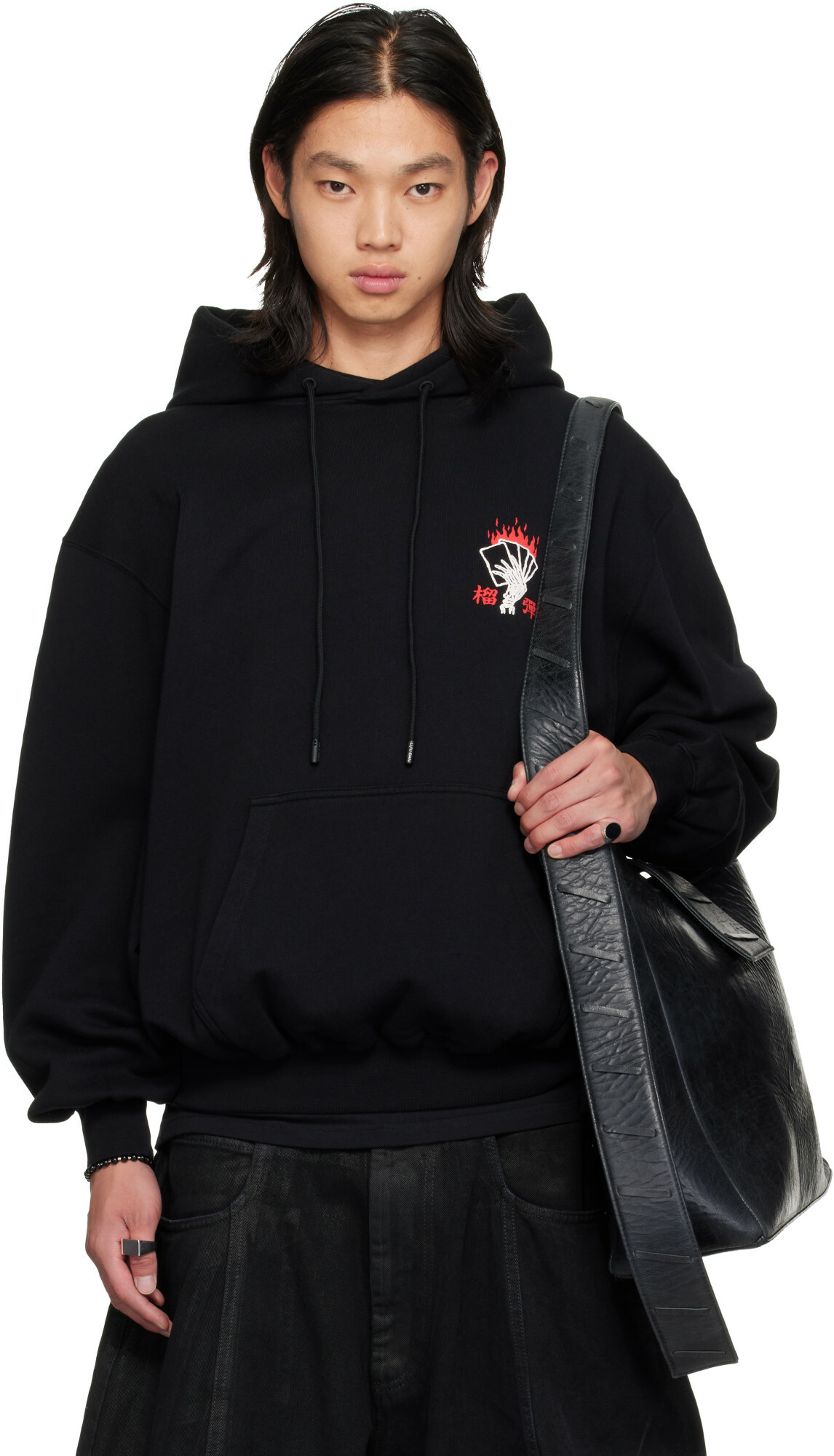 LU'U DAN Black Aftermath Hoodie