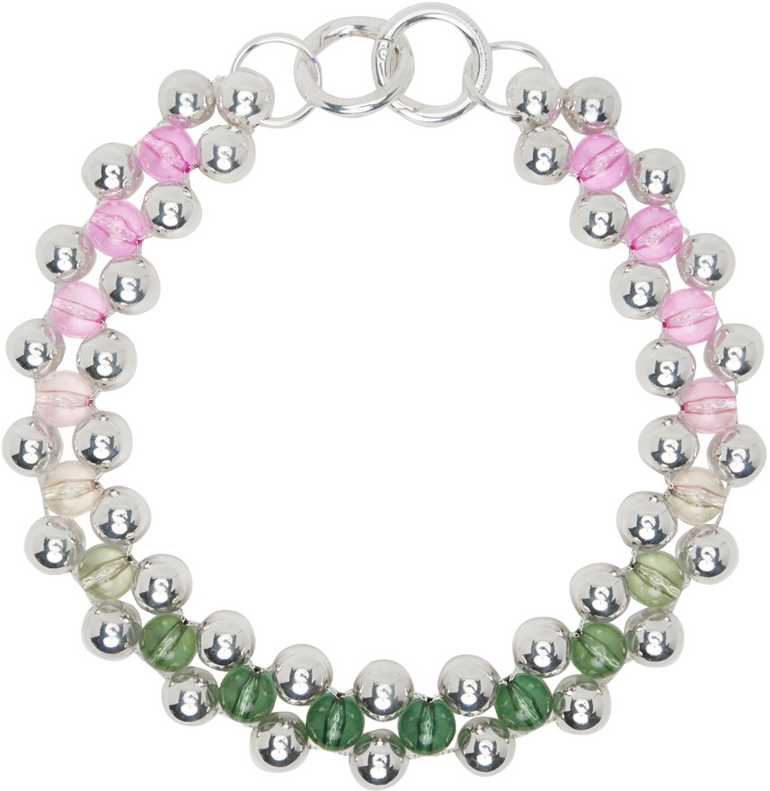 Lorette Colé Duprat Silver Trinity Ras De Cou Necklace
