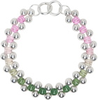 Lorette Colé Duprat Silver Trinity Ras De Cou Necklace