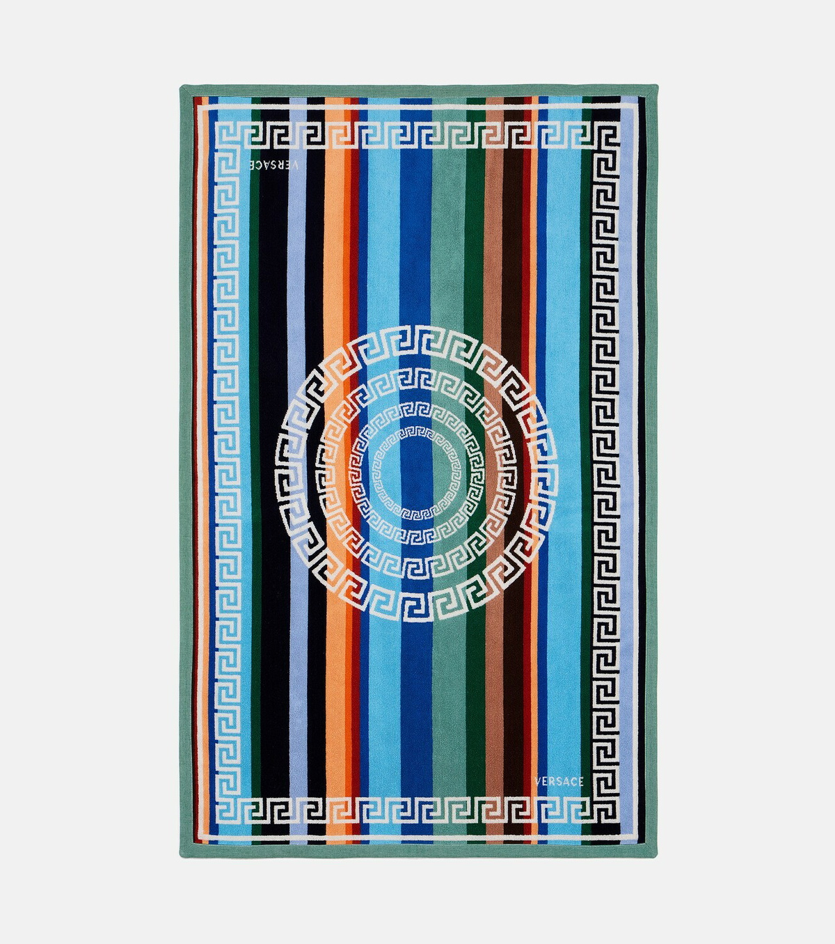 Versace Home Striped cotton terry towel