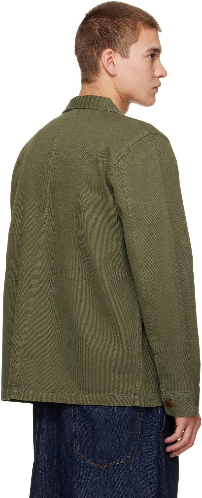 Nudie Jeans Khaki Barney Worker Jacket