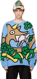 Walter Van Beirendonck Blue Wisdom Sweater