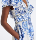 Camilla Embelished floral silk maxi dress