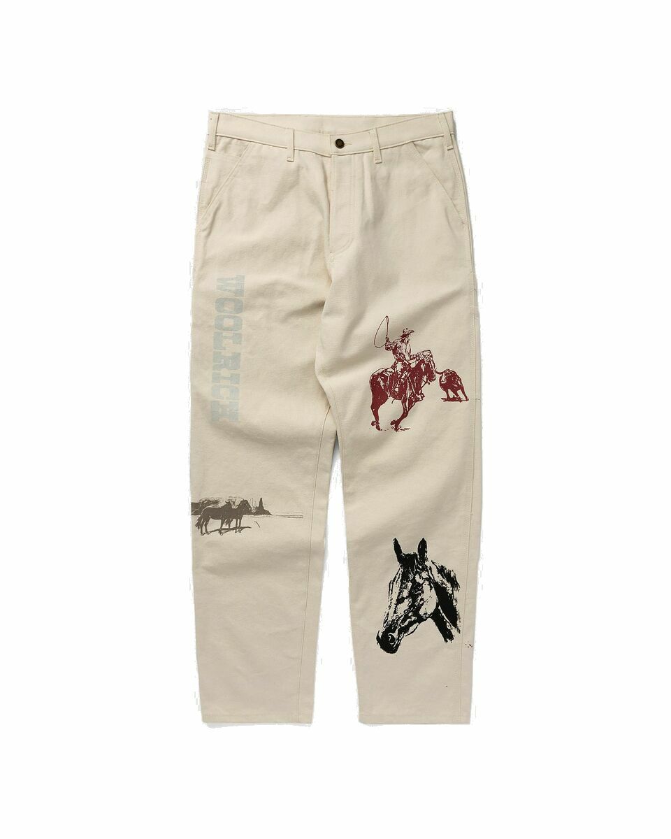 Photo: One Of These Days One Of These Days X Woolrich Workwear Pant Beige - Mens - Casual Pants