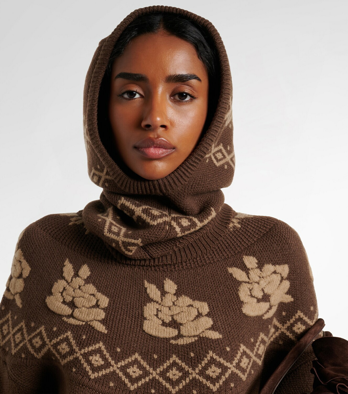 Magda Butrym Argyle wool hood